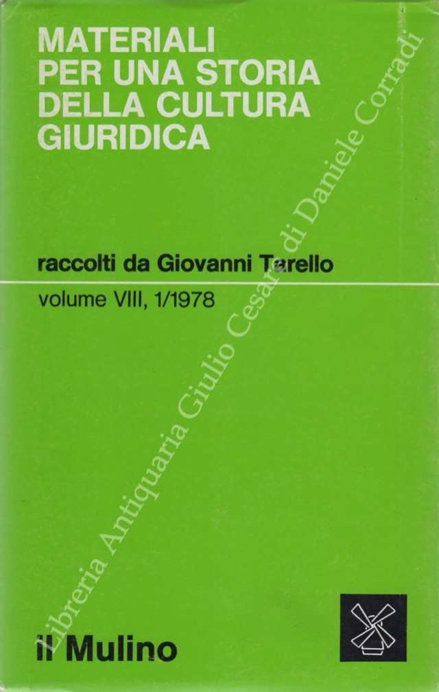 Materiali per una storia della cultura giuridica
