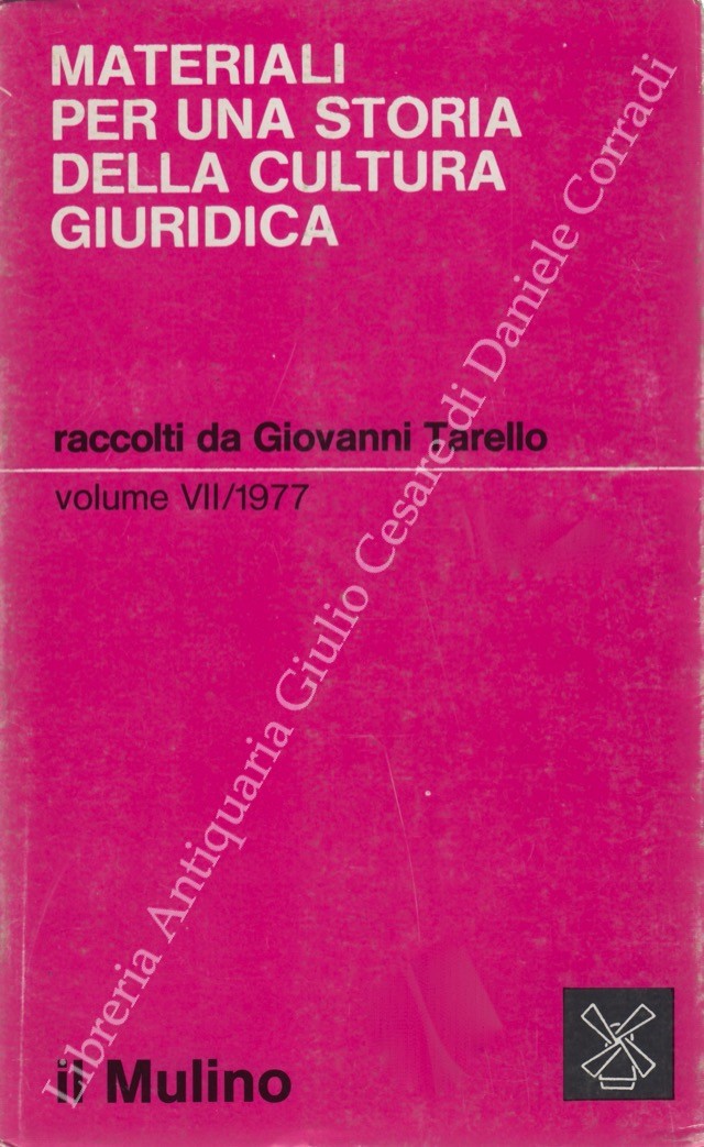 Materiali per una storia della cultura giuridica
