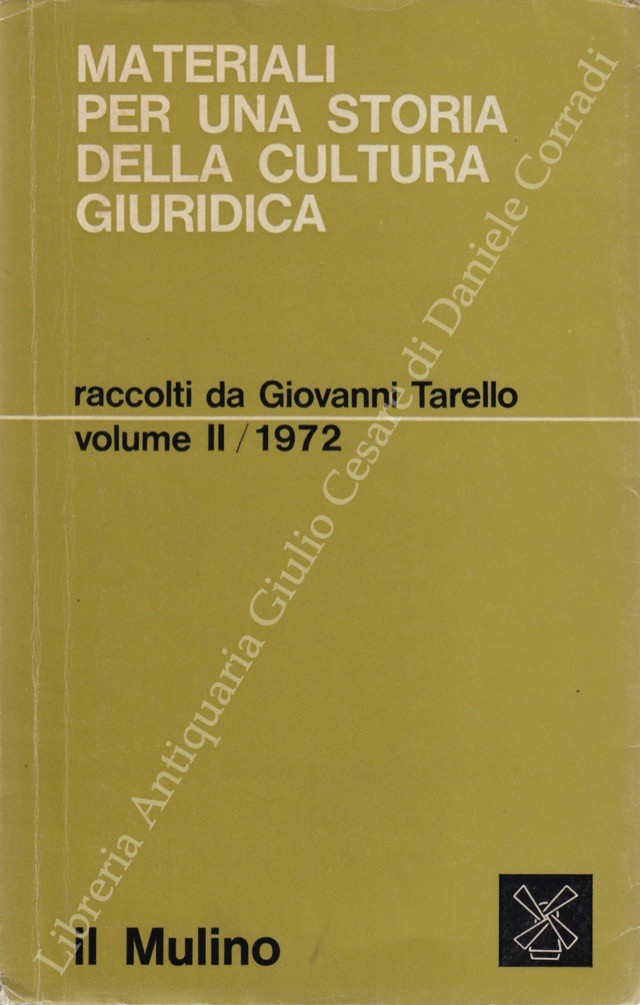 Materiali per una storia della cultura giuridica