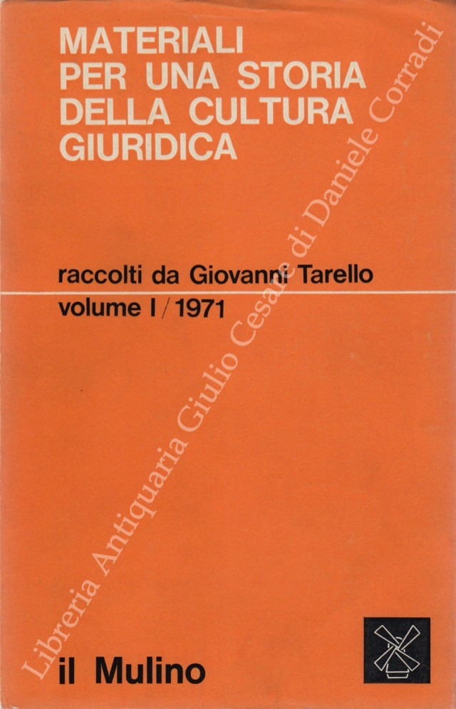 Materiali per una storia della cultura giuridica