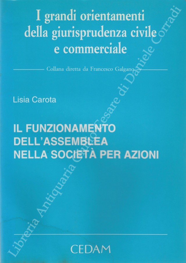 Il funzionamento dell'assemblea nella società per azioni