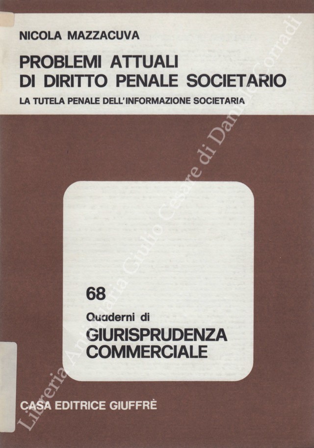 Problemi attuali di diritto penale societario