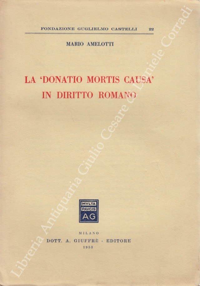 La donatio mortis causa in diritto romano