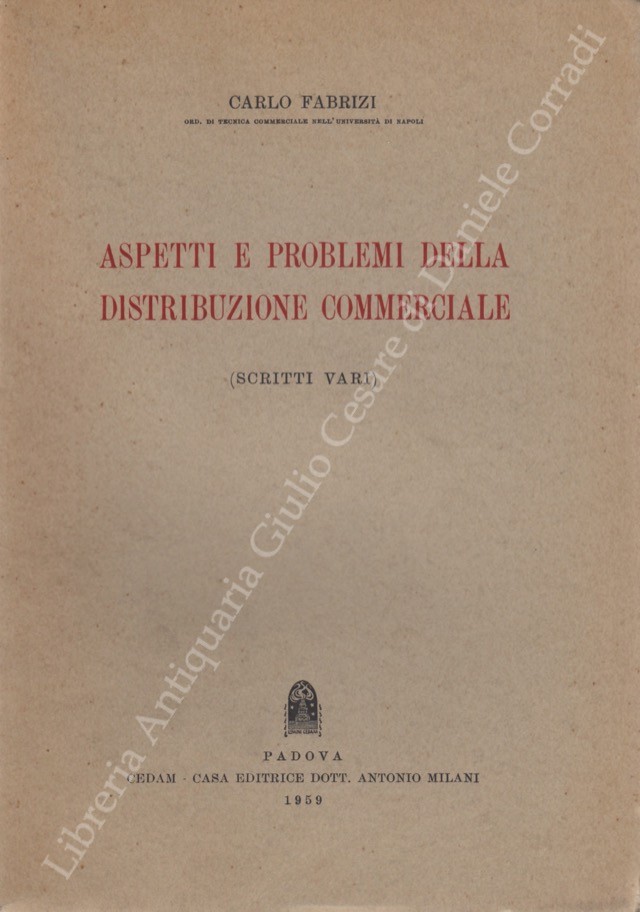 Aspetti e problemi della distribuzione commerciale