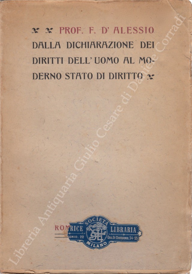 Dalla dichiarazione dei diritti dell'uomo al moderno stato di diritto