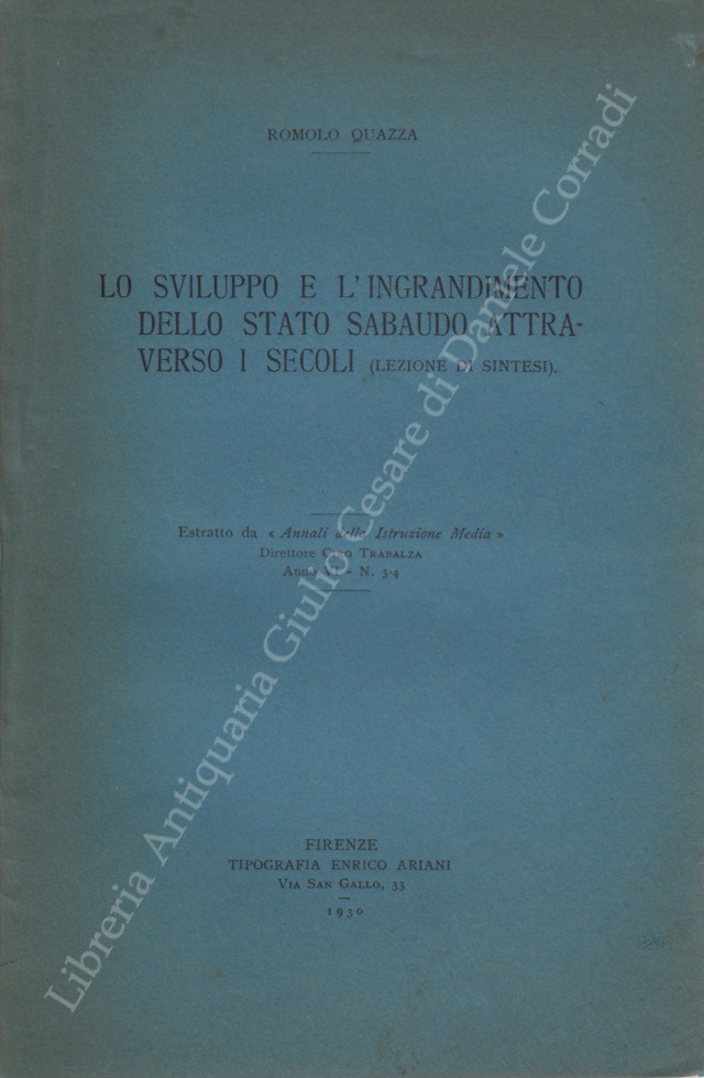 Lo sviluppo e l'ingrandimento dello Stato sabaudo attraverso i secoli