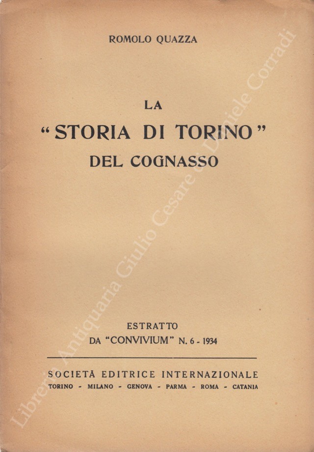 La storia di Torino del Cagnasso