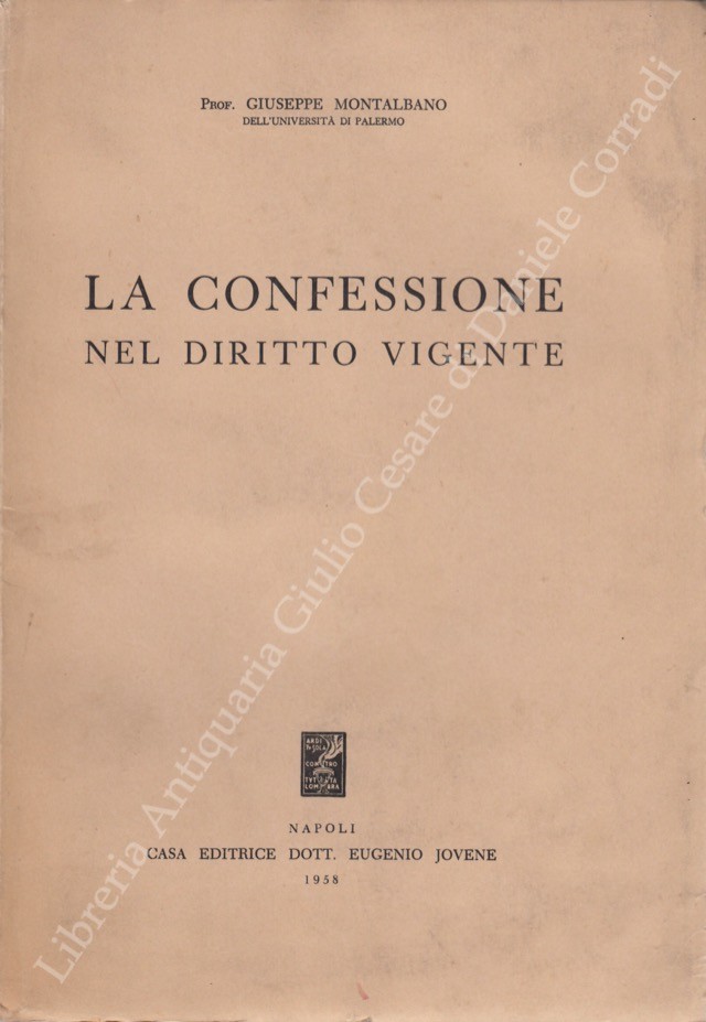 La confessione nel diritto vigente