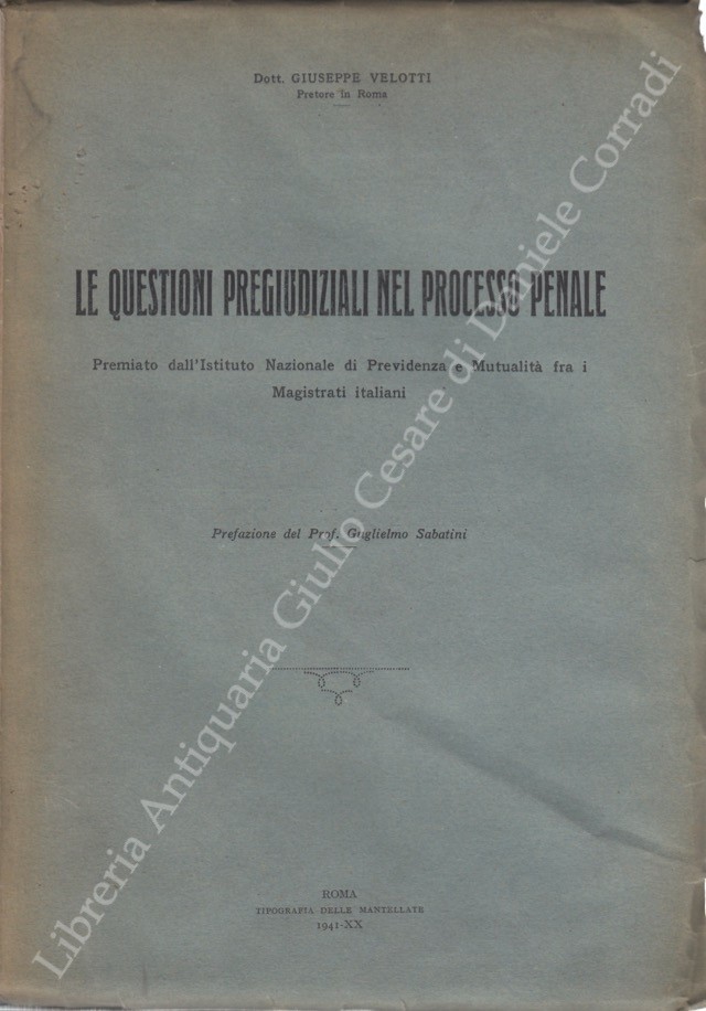 Le questioni pregiudiziali nel processo penale