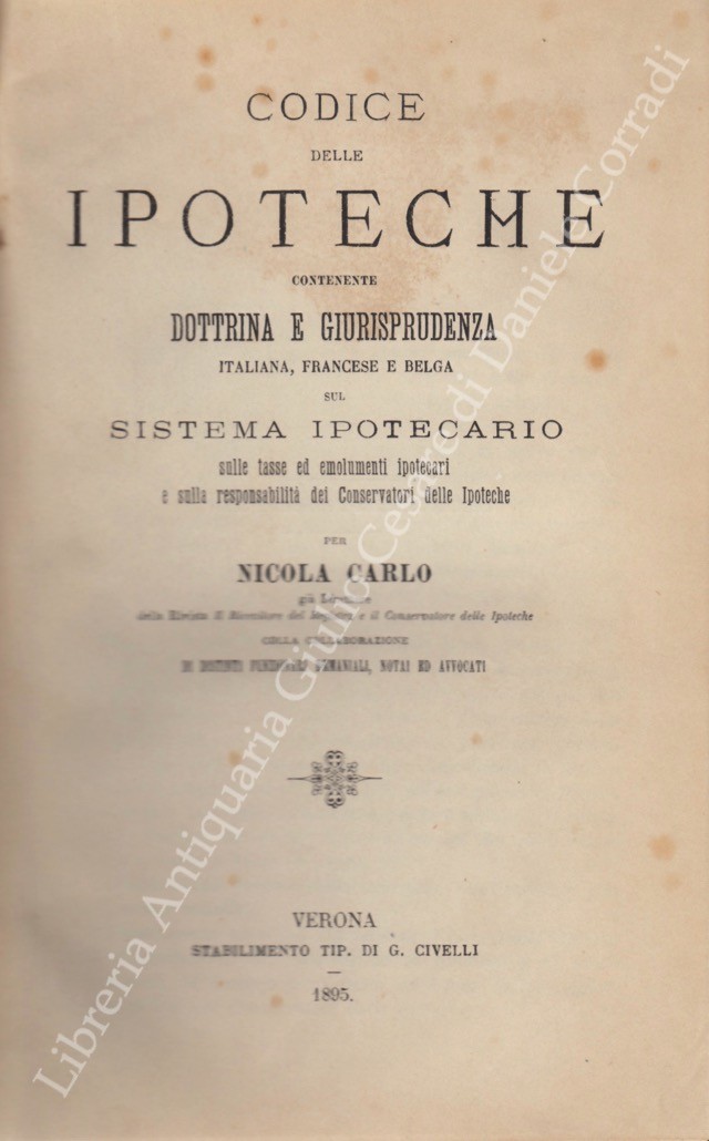 Codice delle ipoteche
