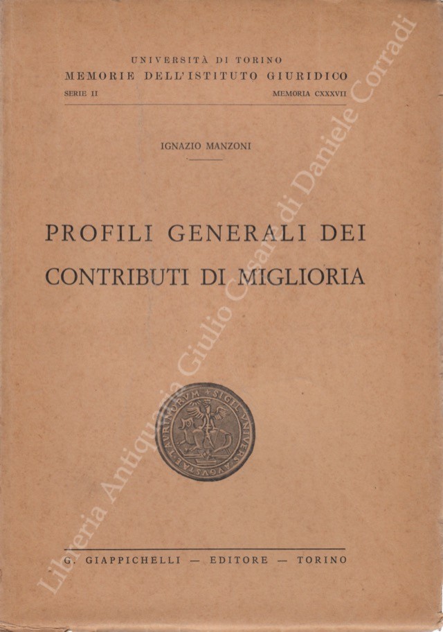 Profili generali dei contributi di miglioria