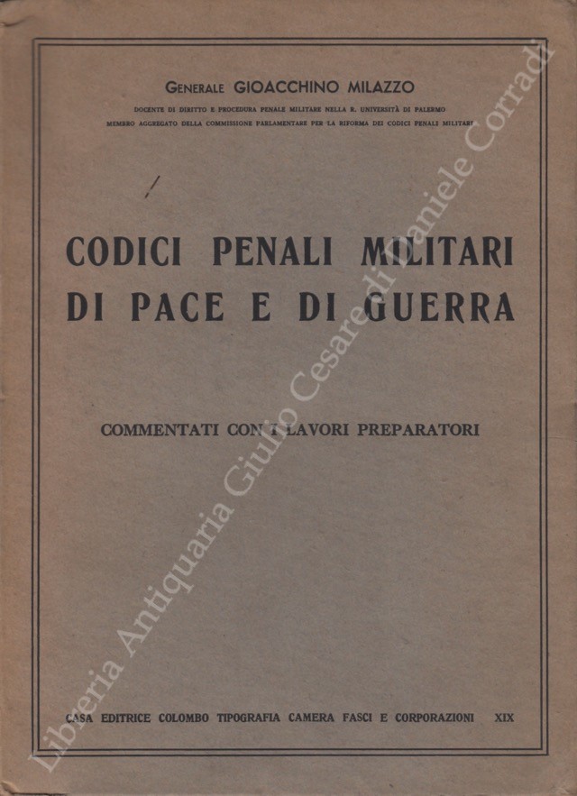 Codici penali militari di pace di guerra
