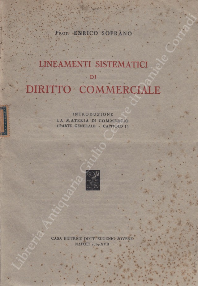Lineamenti sistematici di diritto commerciale