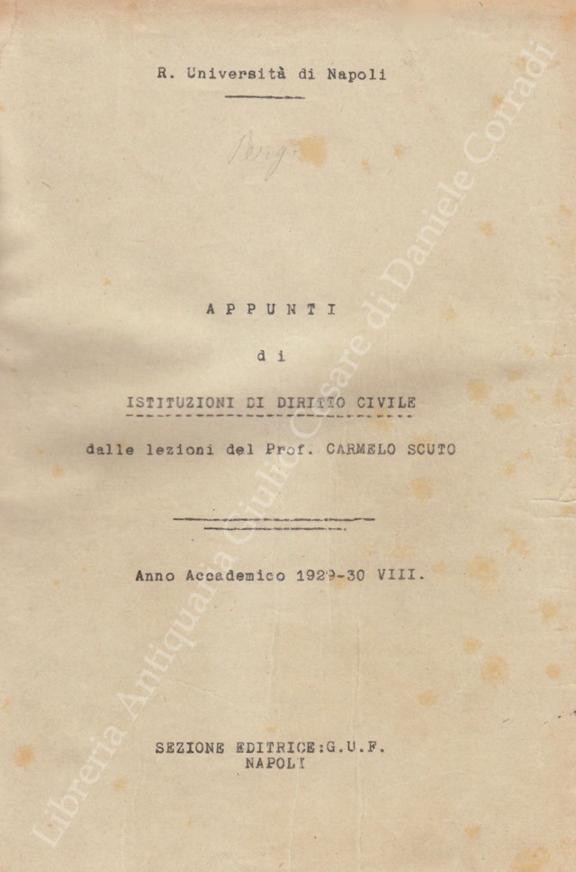 Appunti di istituzioni di diritto civile