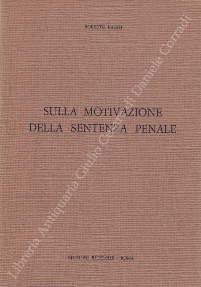 Sulla motivazione della sentenza penale