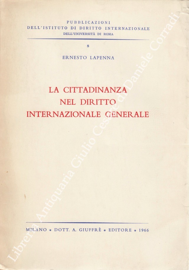 La cittadinanza nel diritto internazionale generale