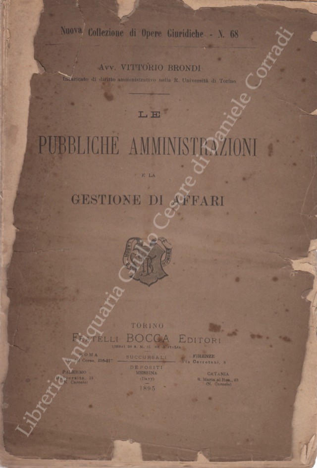 Le pubbliche amministrazioni e la gestioni di affari