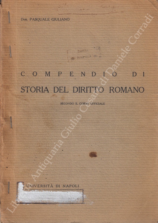 Compendio di storia del diritto romano