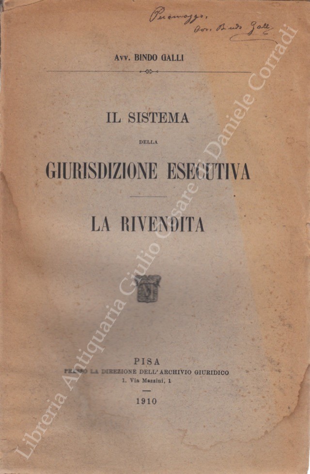 Il sistema della giurisdizione esecutiva