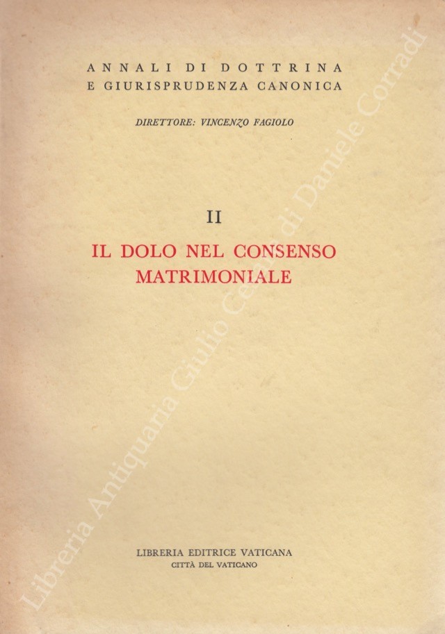 Il dolo nel consenso matrimoniale