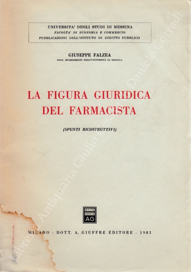 La figura giuridica del farmacista