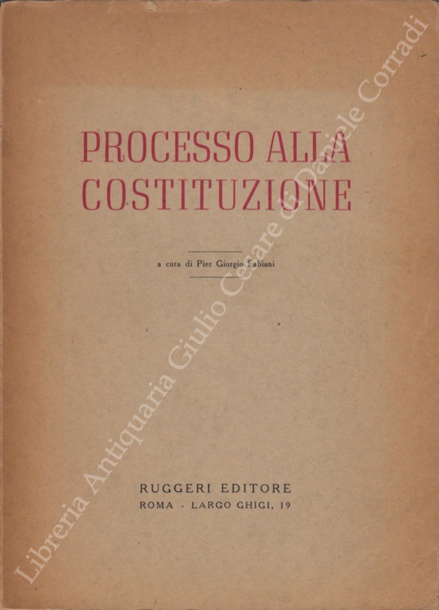 Processo alla Costituzione
