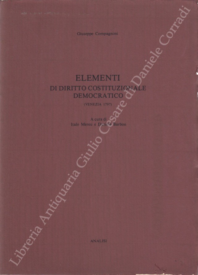 Elementi di diritto costituzionale democratico