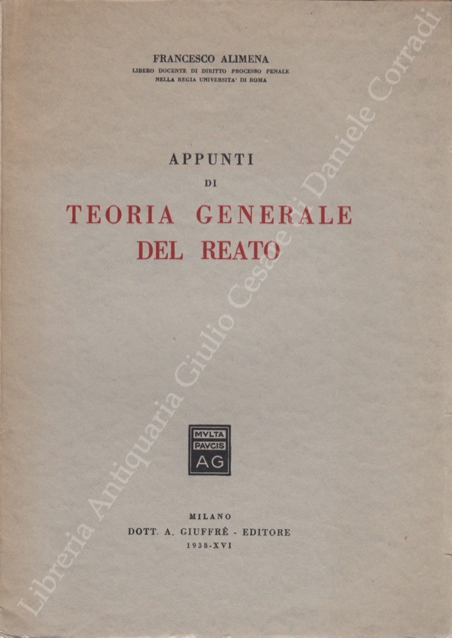 Appunti di teoria generale del reato