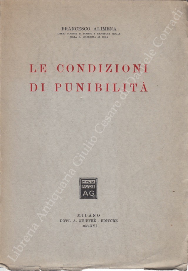 Le condizioni di punibilità
