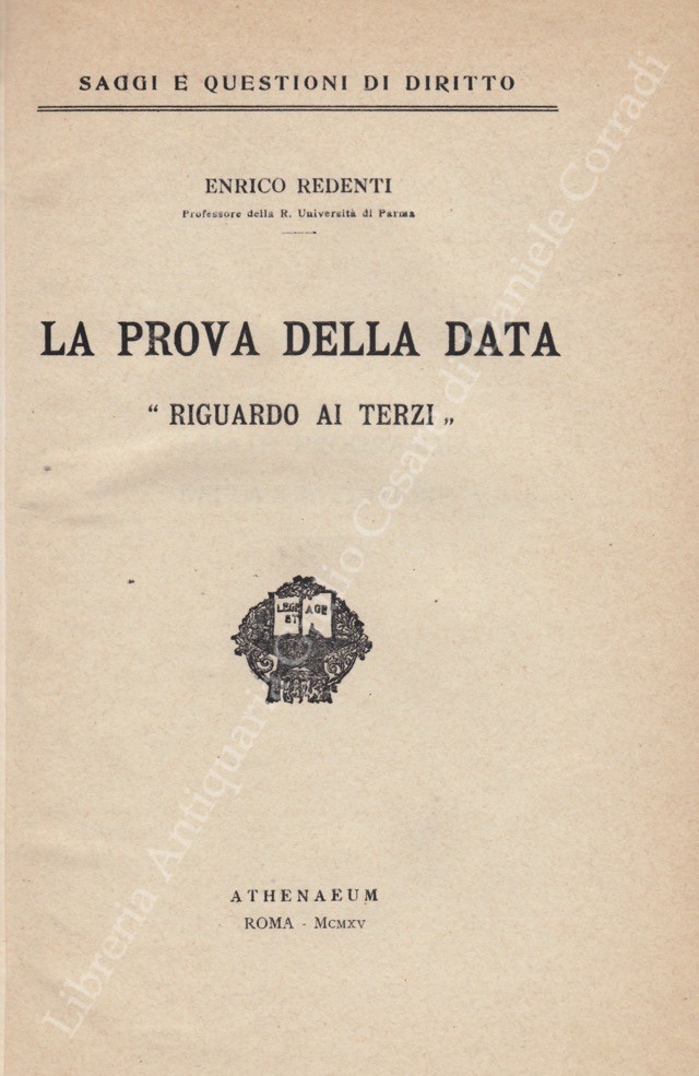 La prova della data riguardo ai terzi