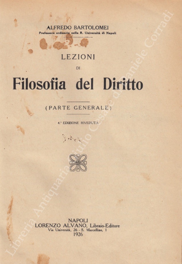 Lezioni di filosofia del diritto