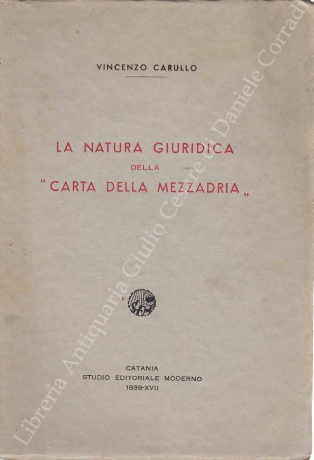 La natura giuridica della carta della mezzadria