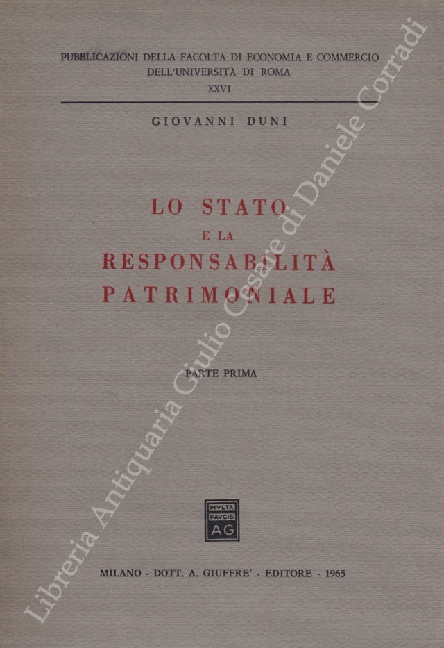 Lo Stato e la responsabilità patrimoniale
