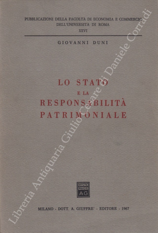Lo Stato e la responsabilità patrimoniale