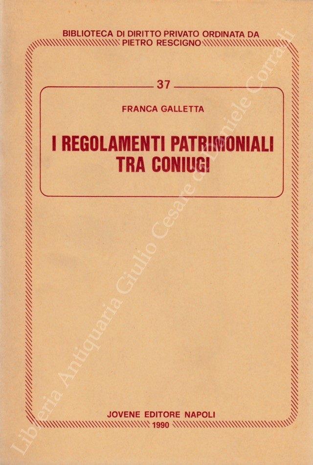 I regolamenti patrimoniali tra coniugi
