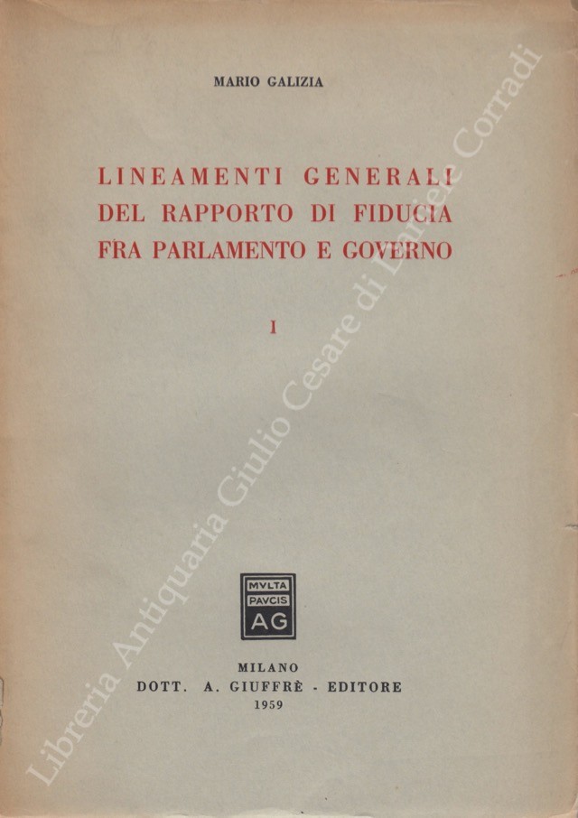Lineamenti generali del rapporto di fiducia fra Parlamento e Governo