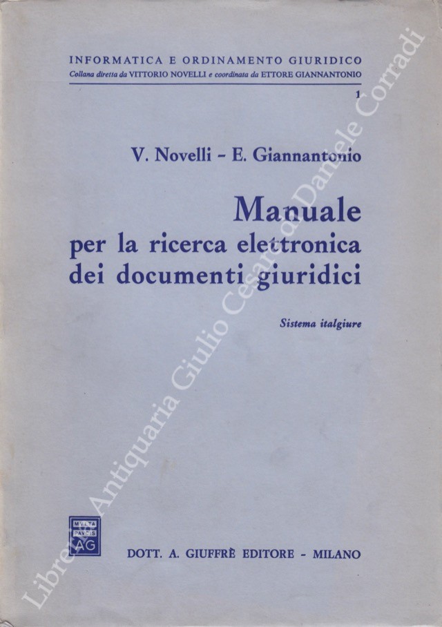 Manuale per la ricerca elettronica dei documenti giuridici