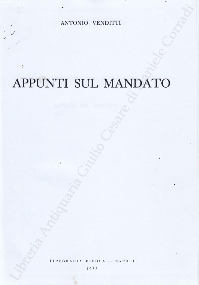Appunti sul mandato