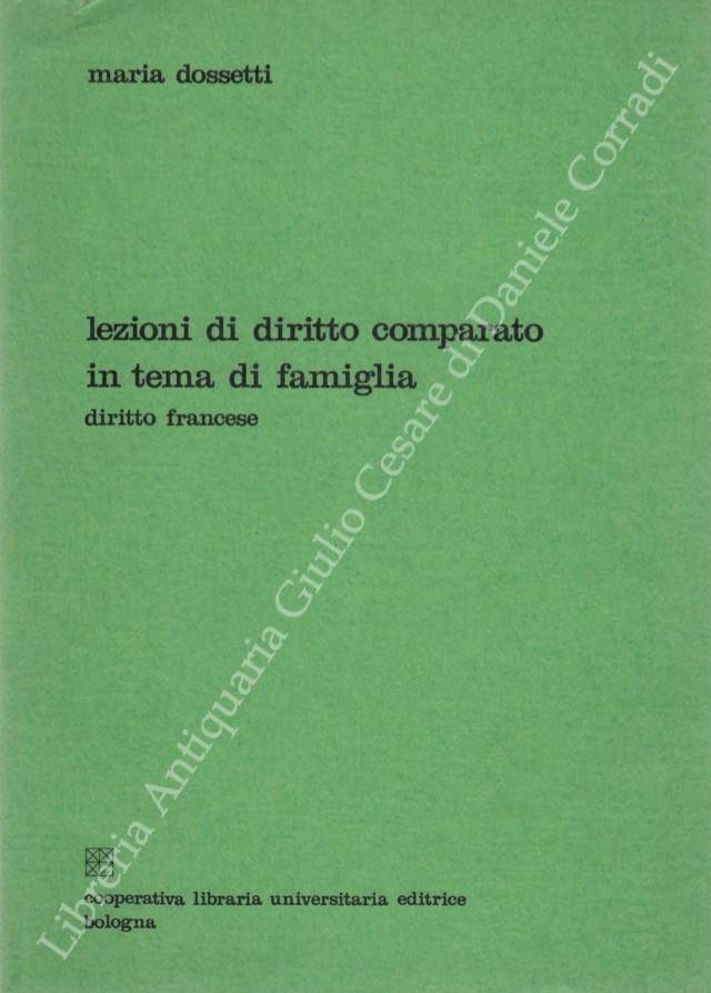 Lezioni di diritto comparato in tema di famiglia