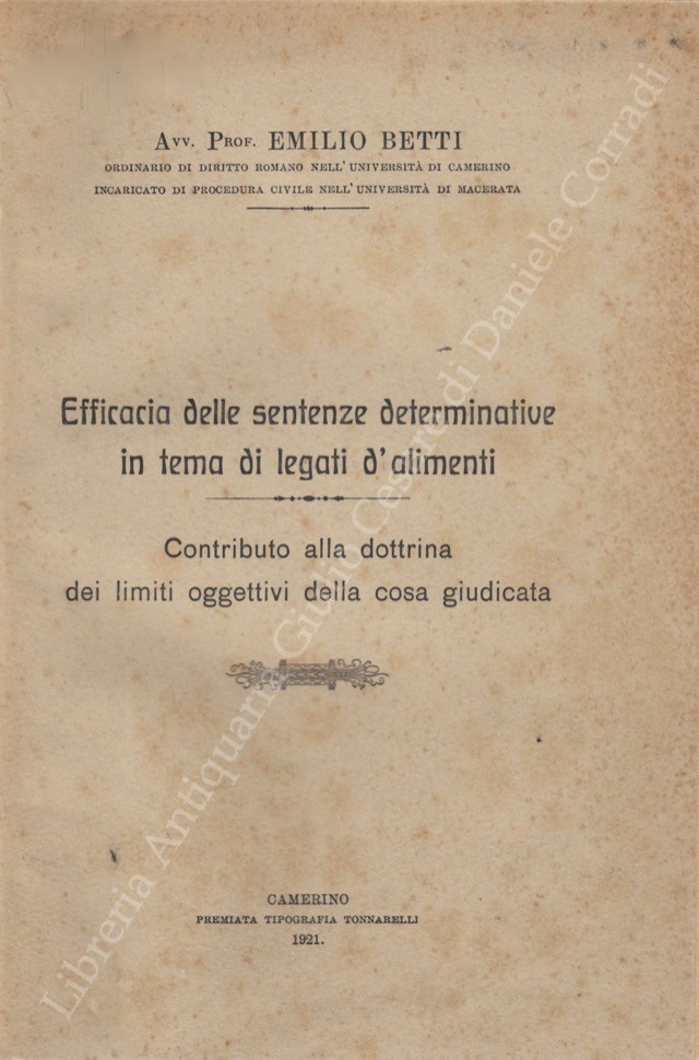 Efficacia delle sentenze determinative in tema di legati
