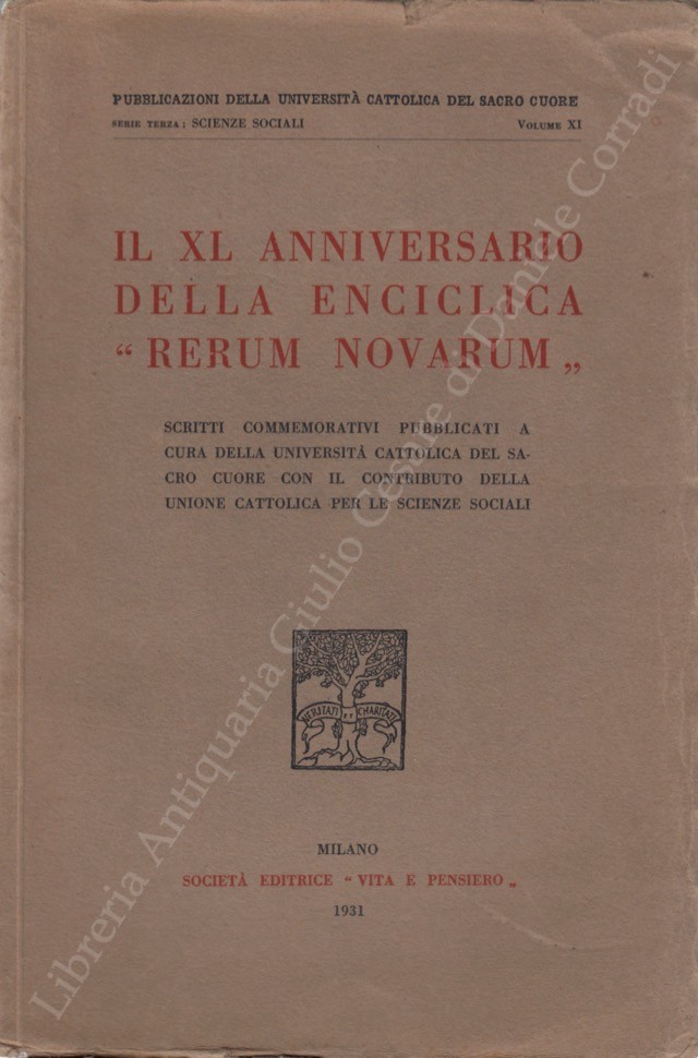 Il XL anniversario della Enciclica Rerum Novarum