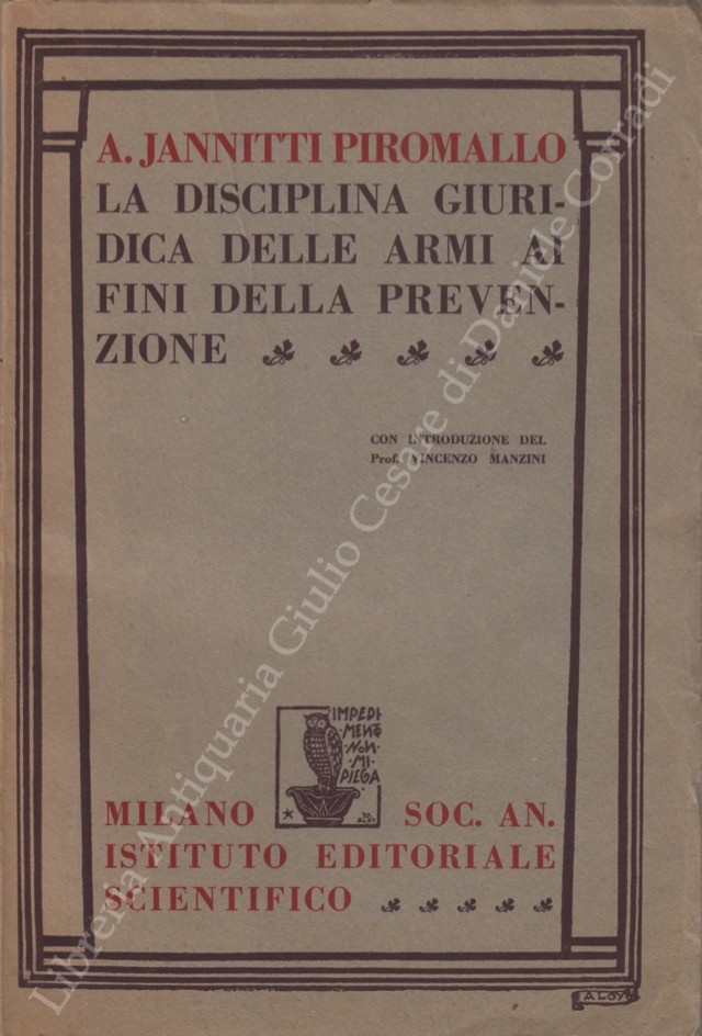 La disciplina giuridica delle armi ai fini della prevenzione