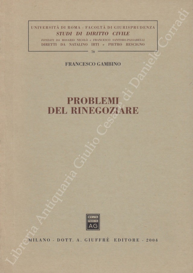 Problemi del rinegoziare