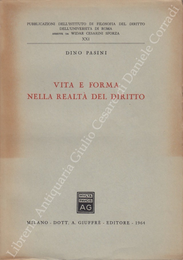 Vita e forma nella realtà del diritto