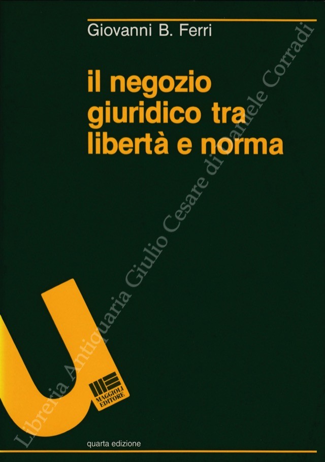 Il negozio giuridico tra libertà e norma
