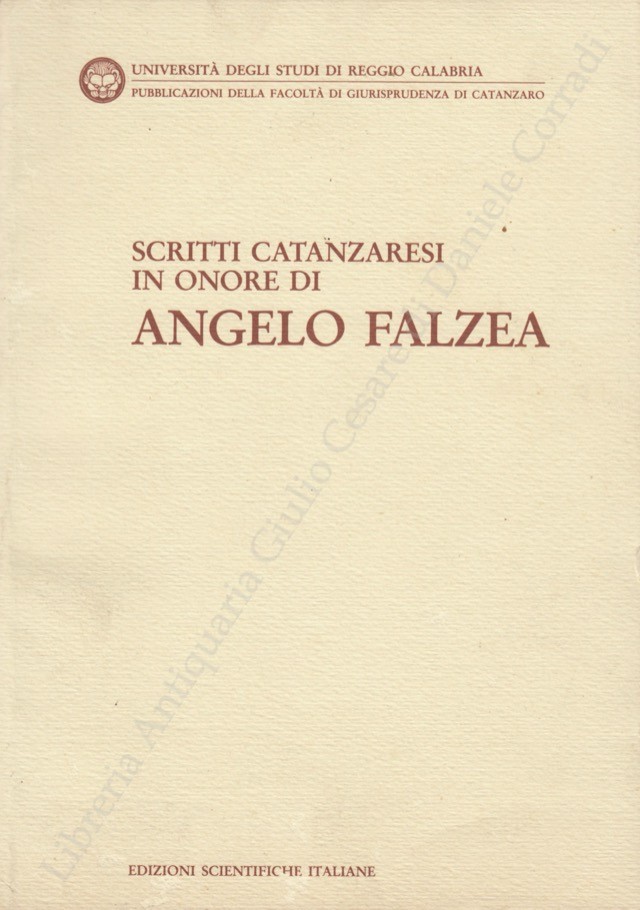 Scritti catanzaresi in onore di Angelo Falzea