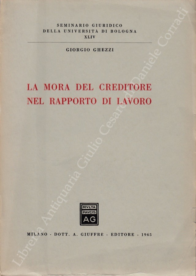 La mora del creditore nel rapporto di lavoro