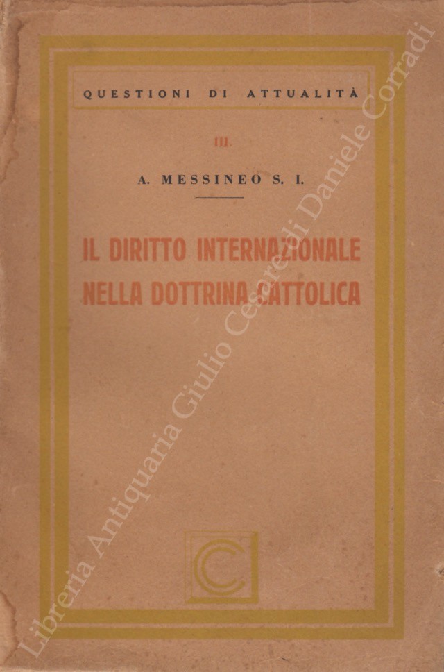 Il diritto internazionale nella dottrina cattolica