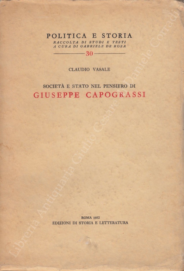 Società e Stato nel pensiero di Giuseppe Capograssi