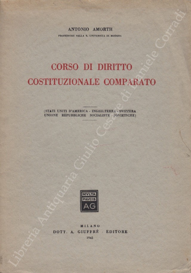 Corso di diritto costituzionale comparato